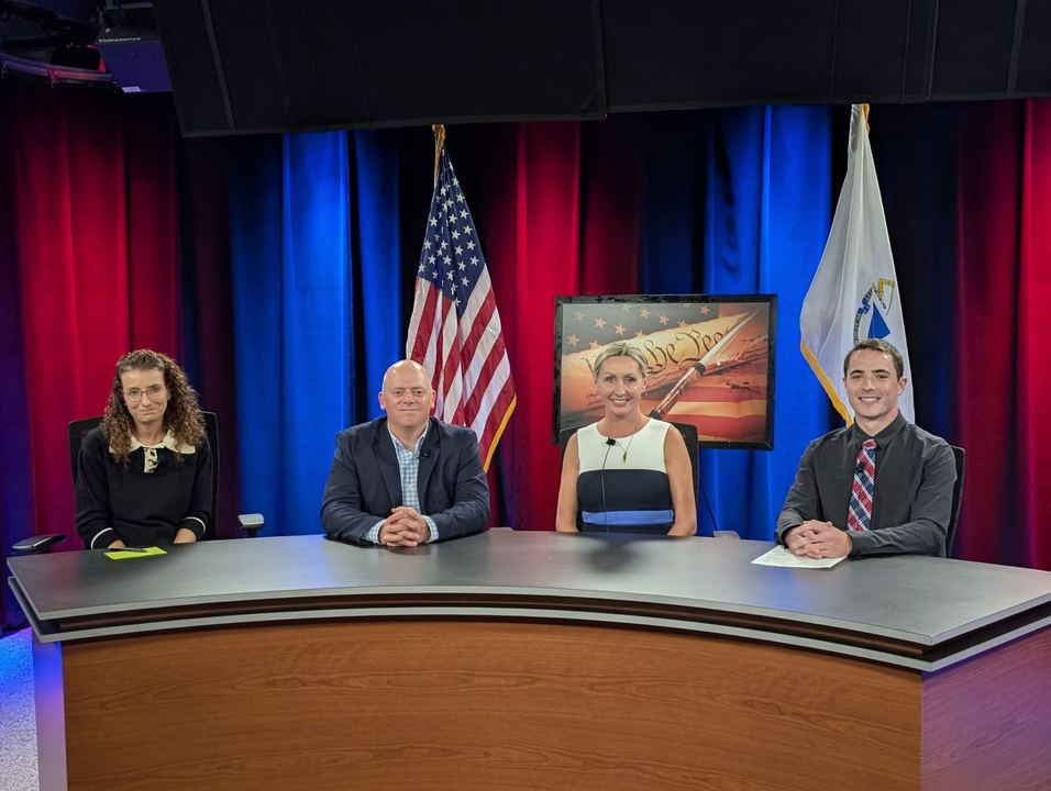 Josh on set at a local cable TV forum